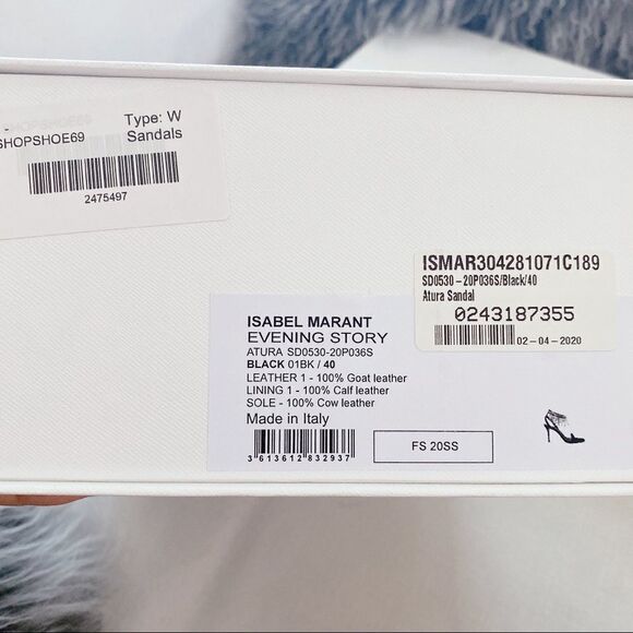 Isabel Marant atura rhinestone fringe suede sandal - Picture 12 of 15